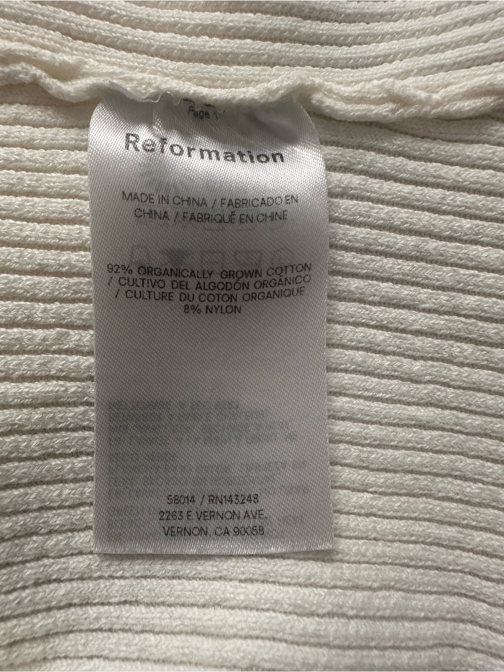 Reformation Myrtle Cream Sleeveless V-Neck Vest Top SZ Small Chic EUC - Picture 3 of 7